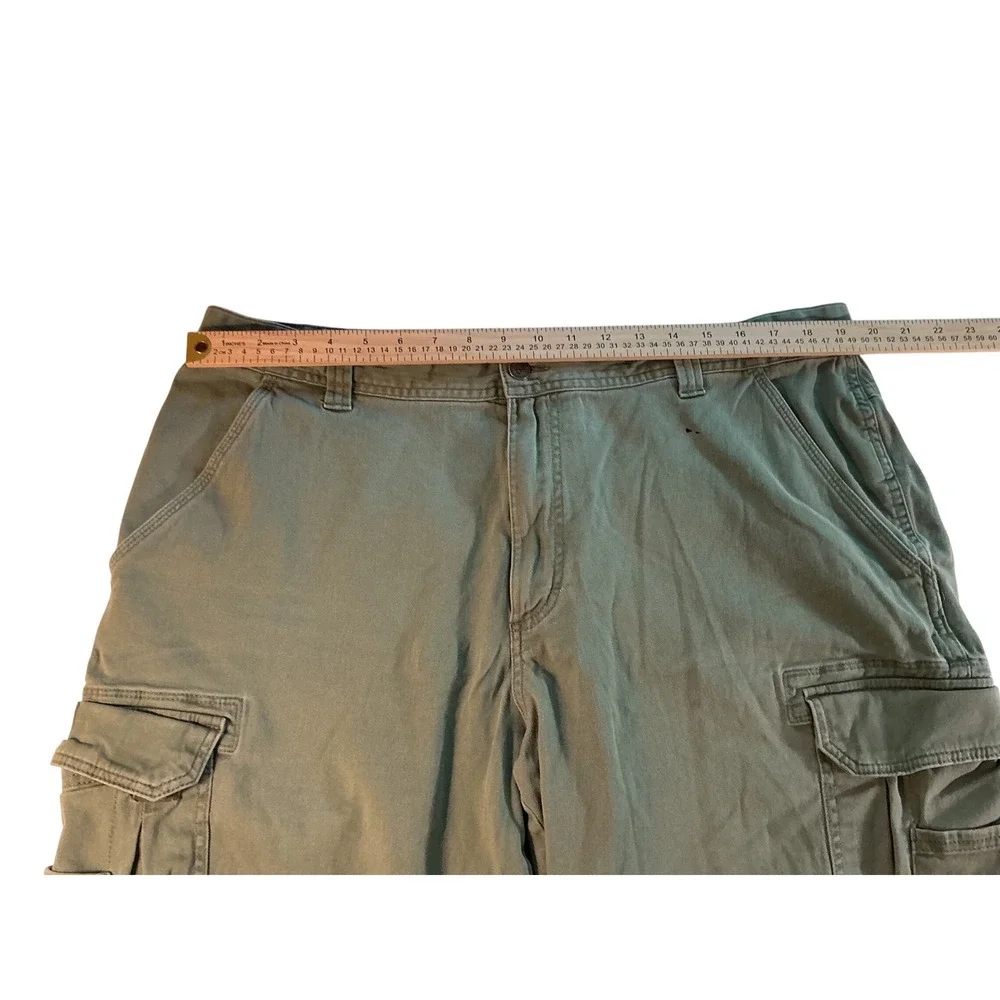 RedHead Mens Olive Green Cargo Shorts Relaxed Fit Cotton Size 40 Camo